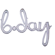 Script Phrase Bday Holographic